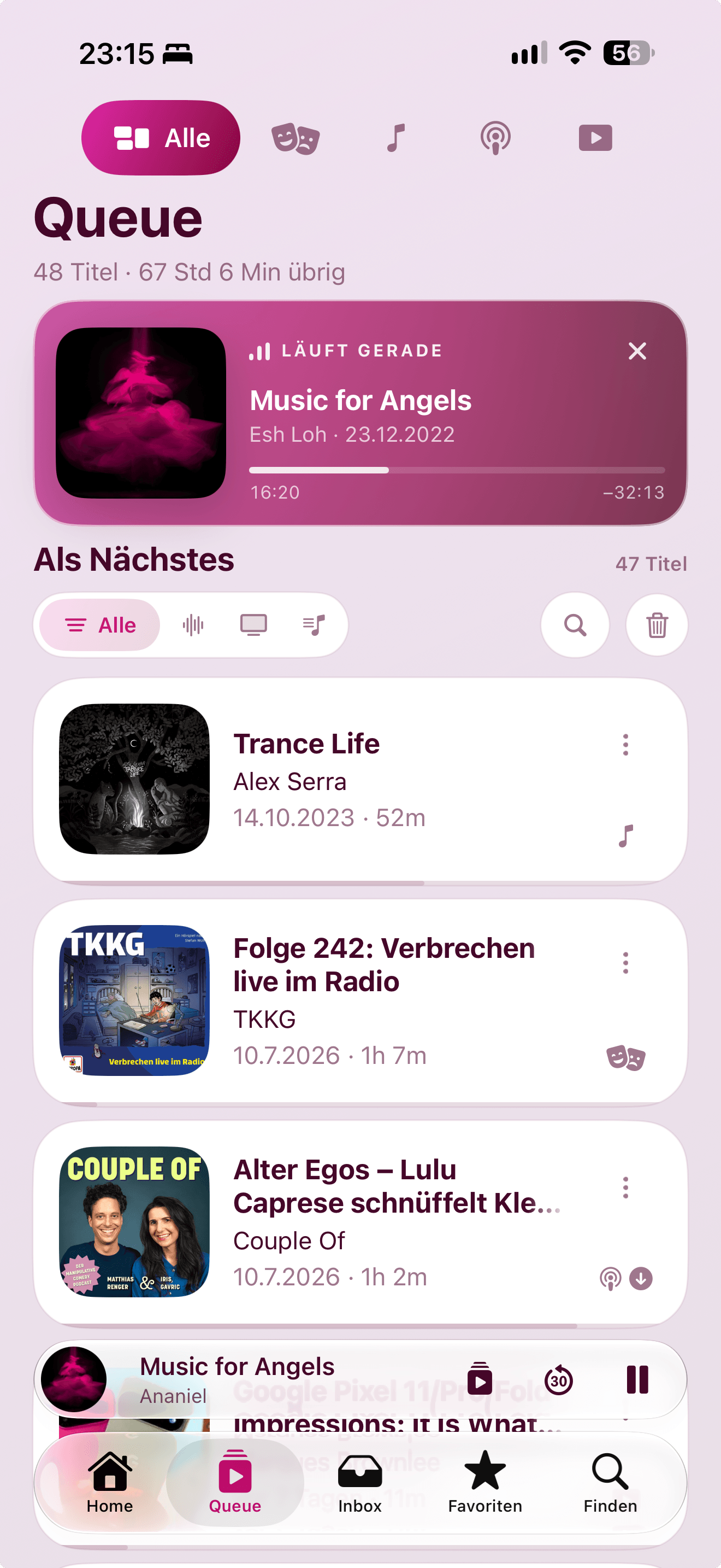 zentr App — Player